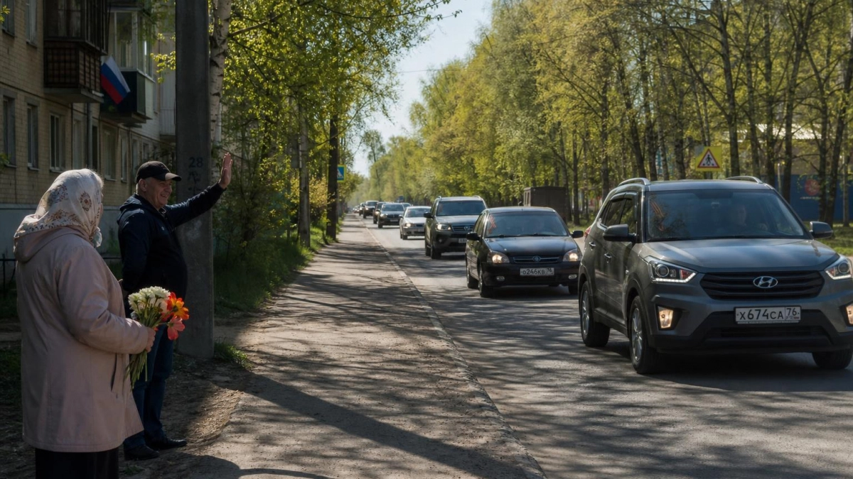 Автопробег в Петровске установил рекорд: 120 машин почтили ветеранов