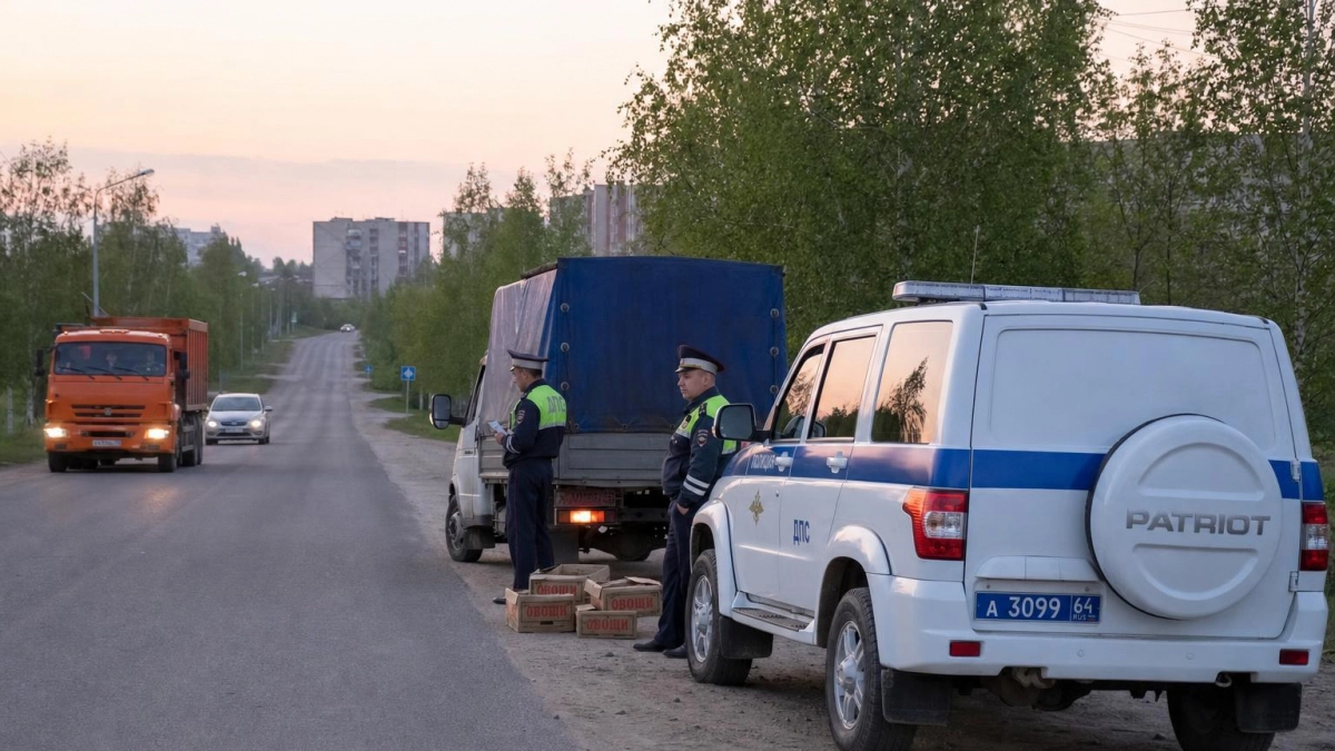 KIA на полном ходу врезалась в стоявшую на обочине фуру в Балакове