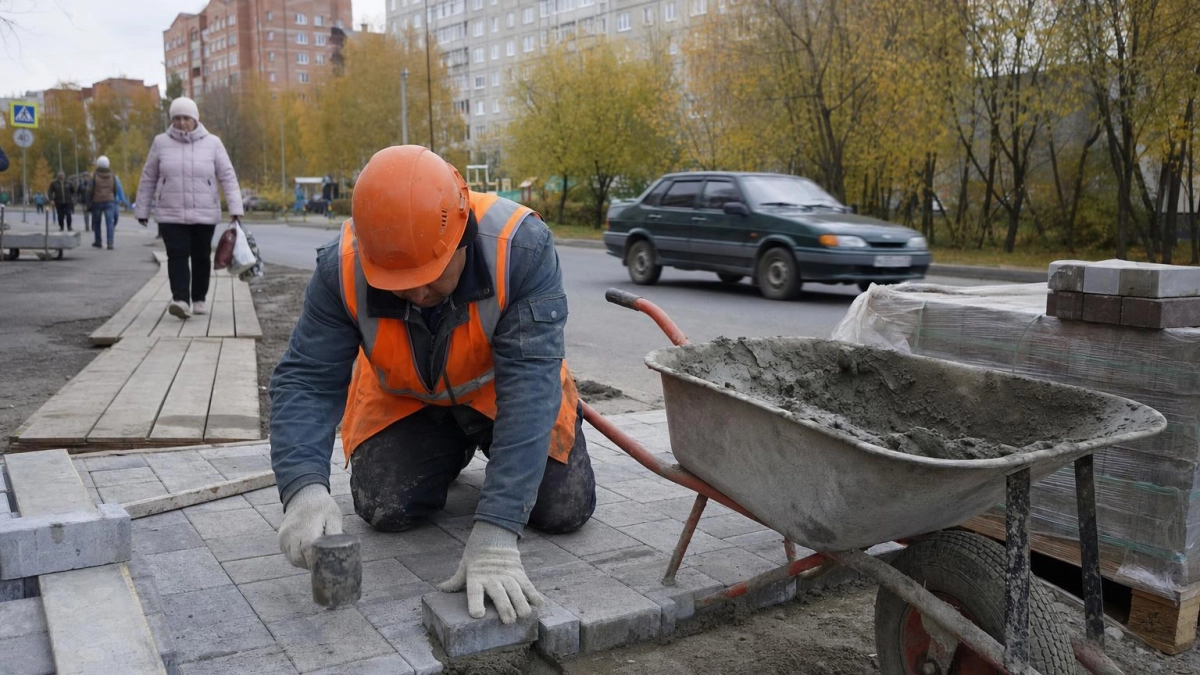 В Саратовской области отремонтируют 35 км тротуаров в 17 районах