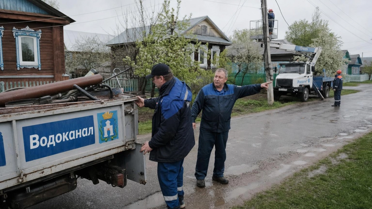 Ураган повалил водонапорную башню в саратовском селе Маянга