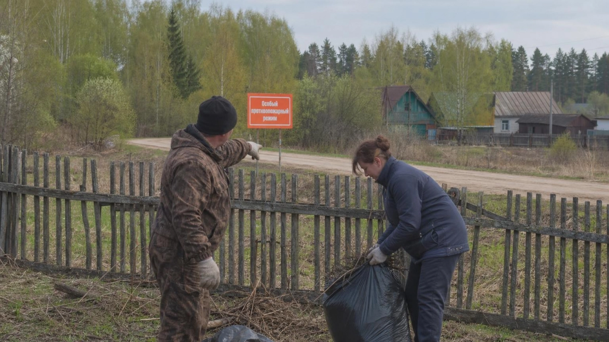 Природных пожаров в Самойловском районе стало меньше на 96% за апрель