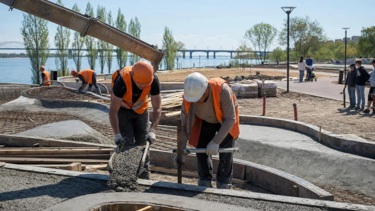 На набережной Саратова заливают скейт-парк площадью больше тысячи «квадратов»