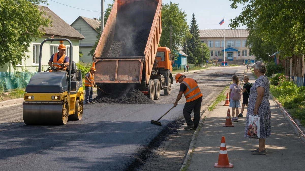 За две недели число отремонтированных дорог в области выросло вдвое