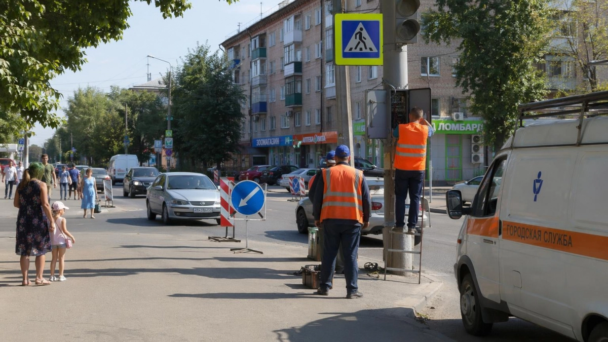 На перекрестке Шелковичной и Астраханской отключат светофоры на семь часов