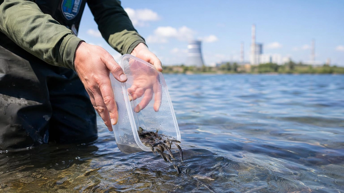 Балаковская АЭС выпустила в Саратовское водохранилище более 73 тысяч мальков стерляди