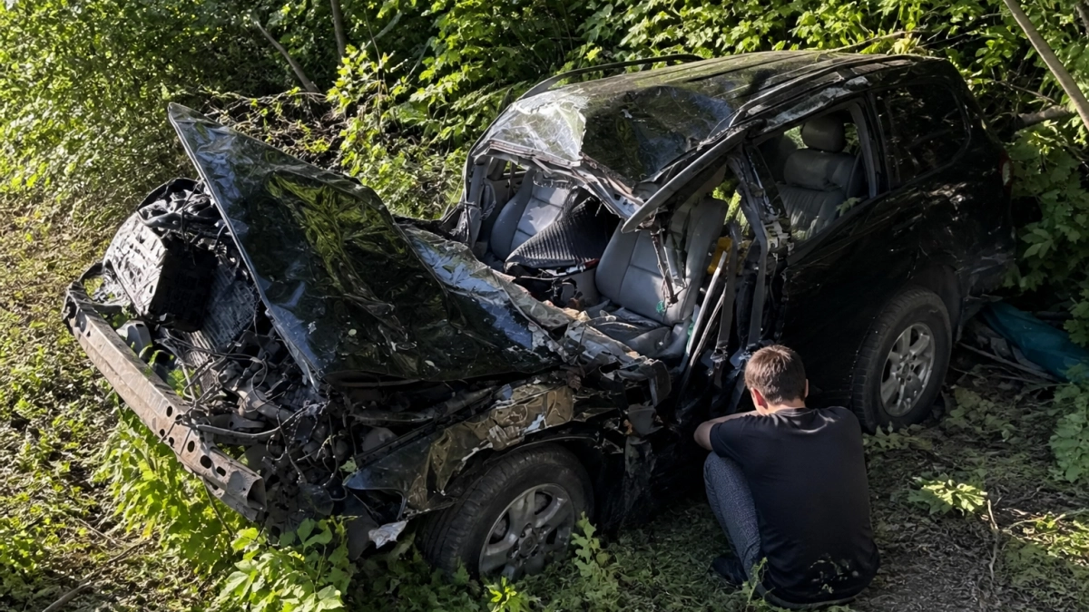 Под Саратовом в утреннем ДТП погиб водитель Toyota Land Cruiser
