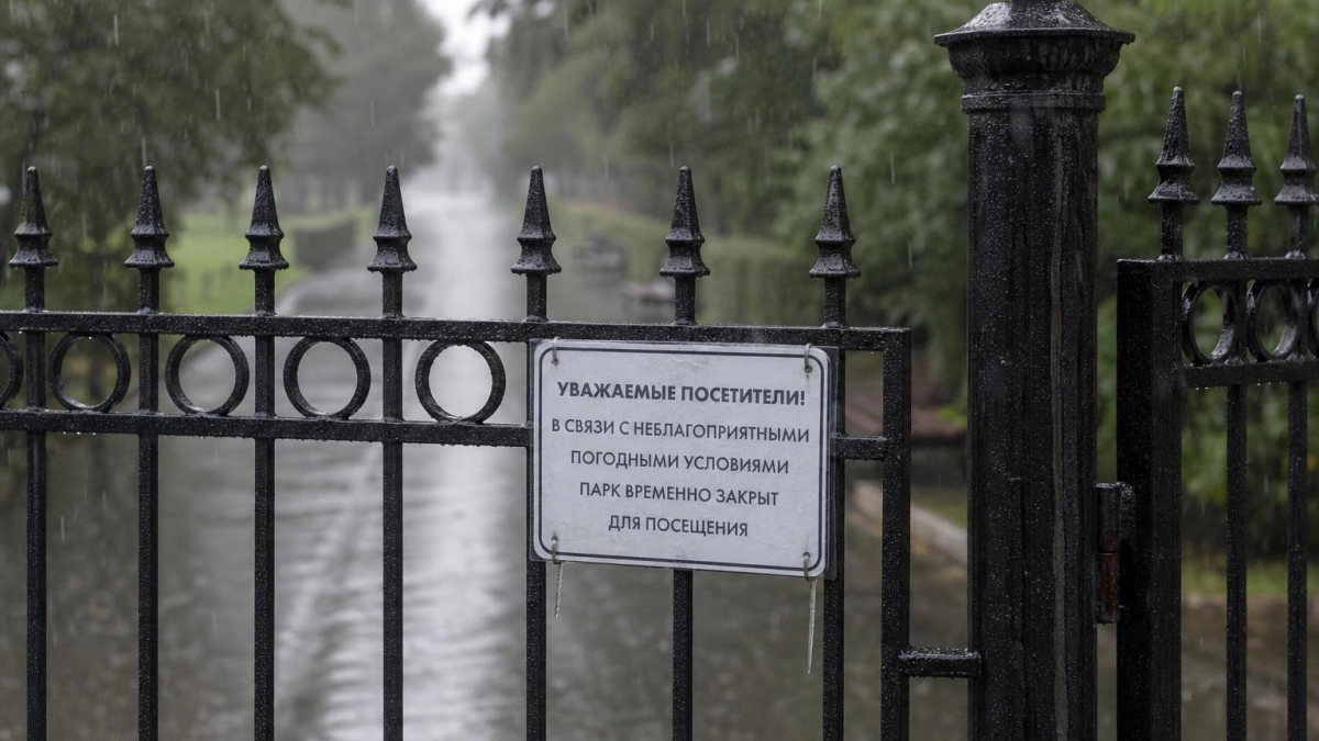 В Саратове из-за ветра до 15 м с временно закрыли четыре парка