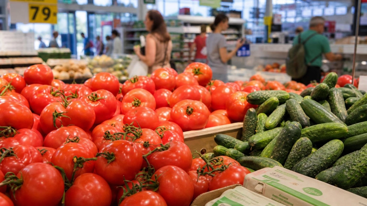 В Саратовской области за неделю подешевели помидоры, яйца и молочные продукты