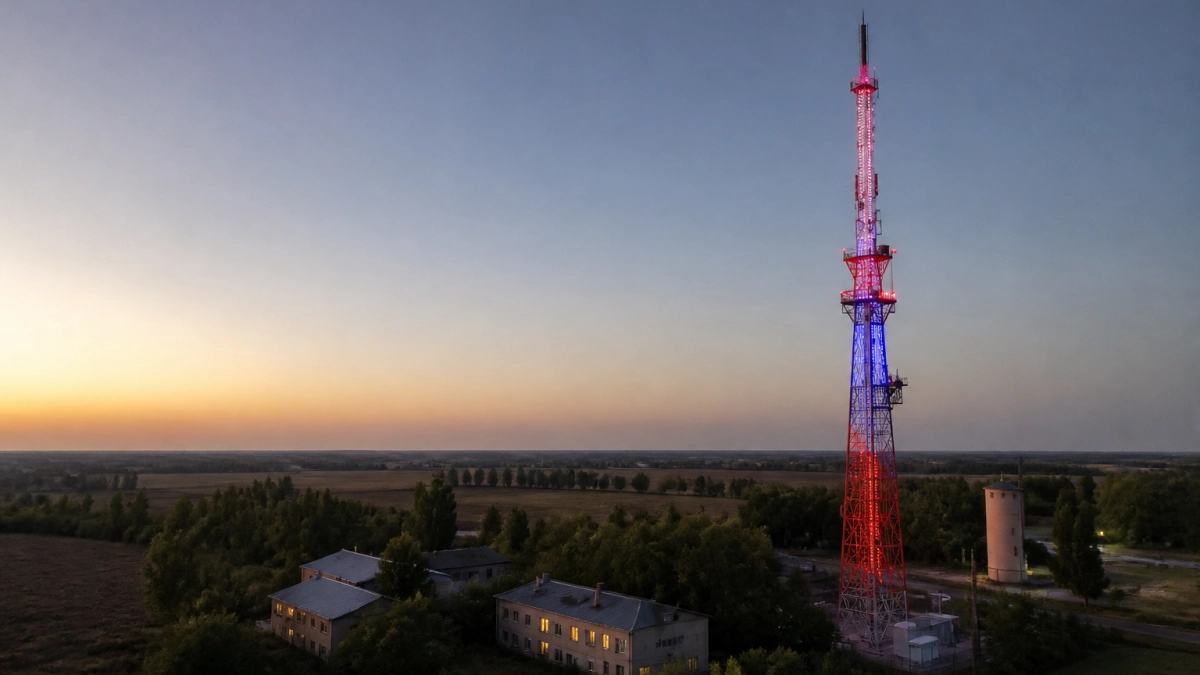 Телебашню в Саратове подсветят триколором в честь Дня государственного флага