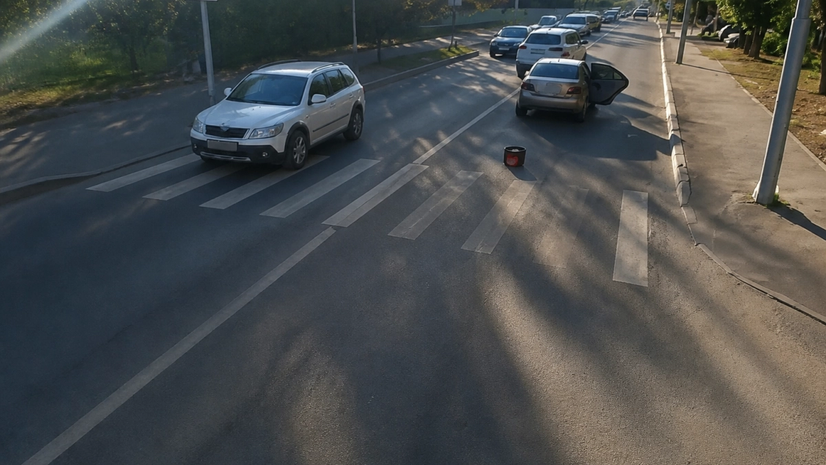 В Саратове Toyota Camry сбила на зебре девушку и 13-летнего мальчика