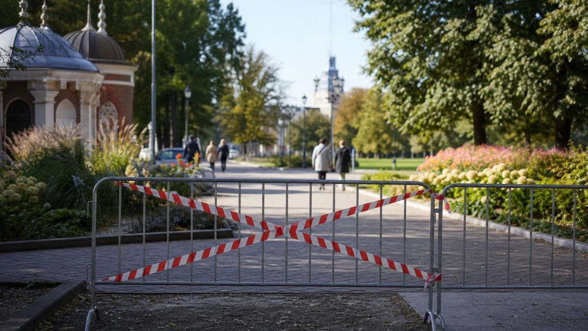 В центре Саратова до вечера закрыли вход в «Липки» со стороны Чернышевского