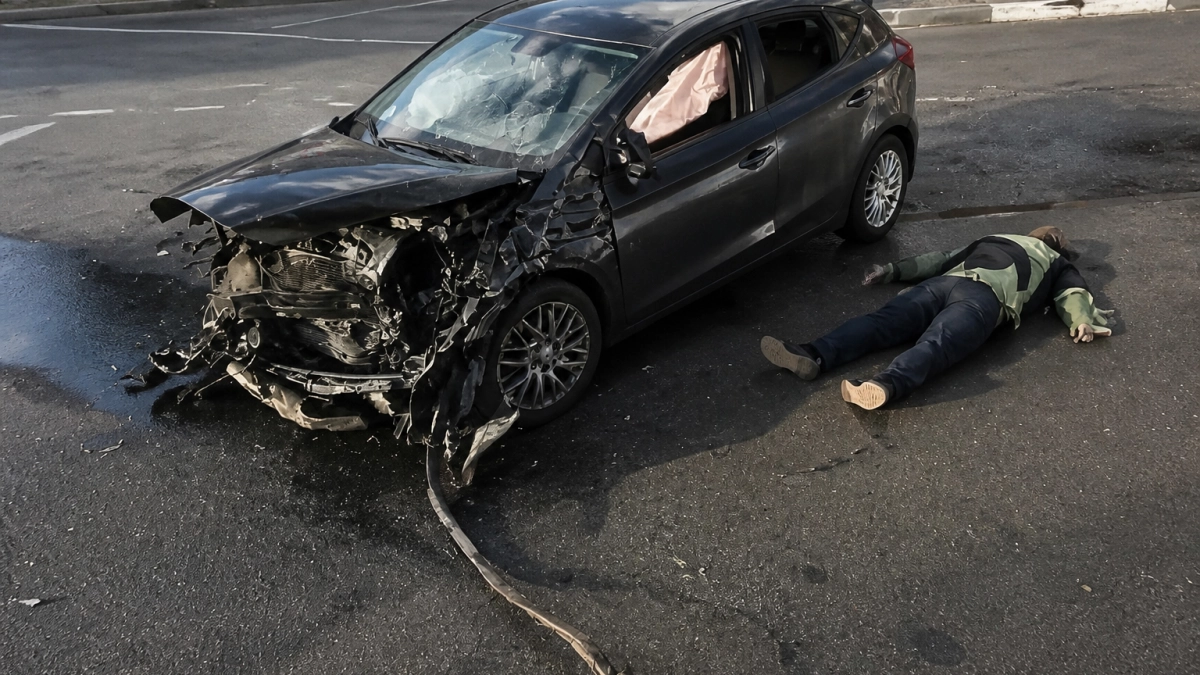 В Саратове в ночном ДТП с четырьмя машинами погиб водитель KIA