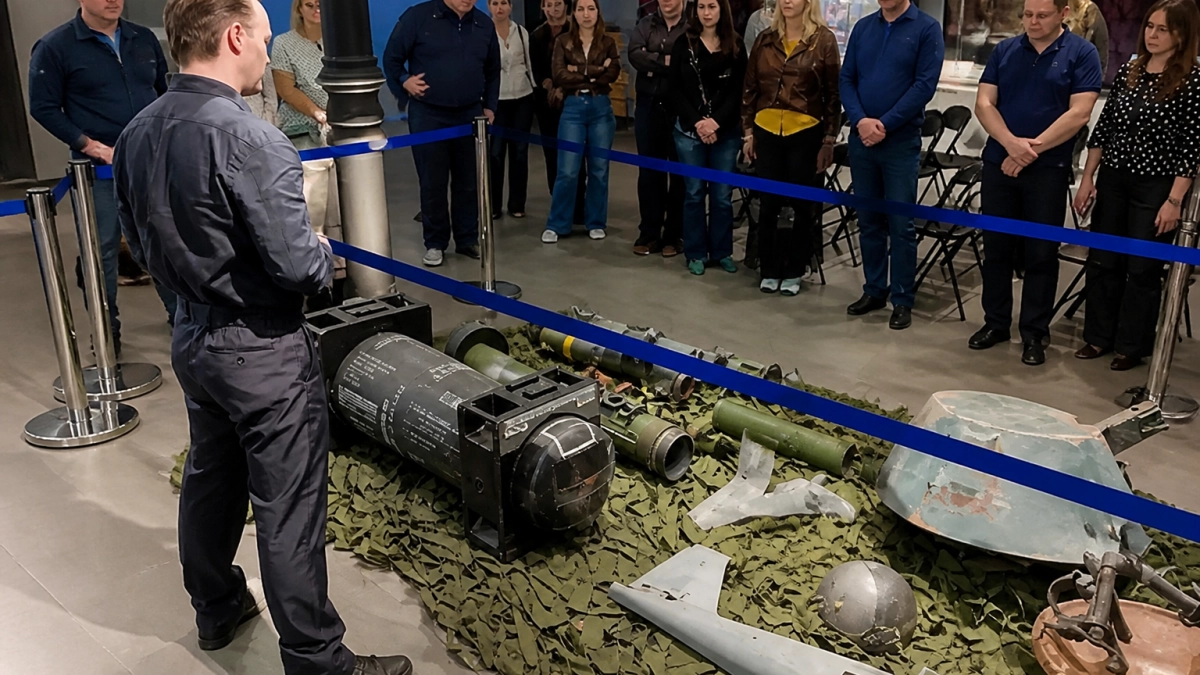 Сотрудники МЧС России посетили музей СВО в Саратове с уникальными артефактами