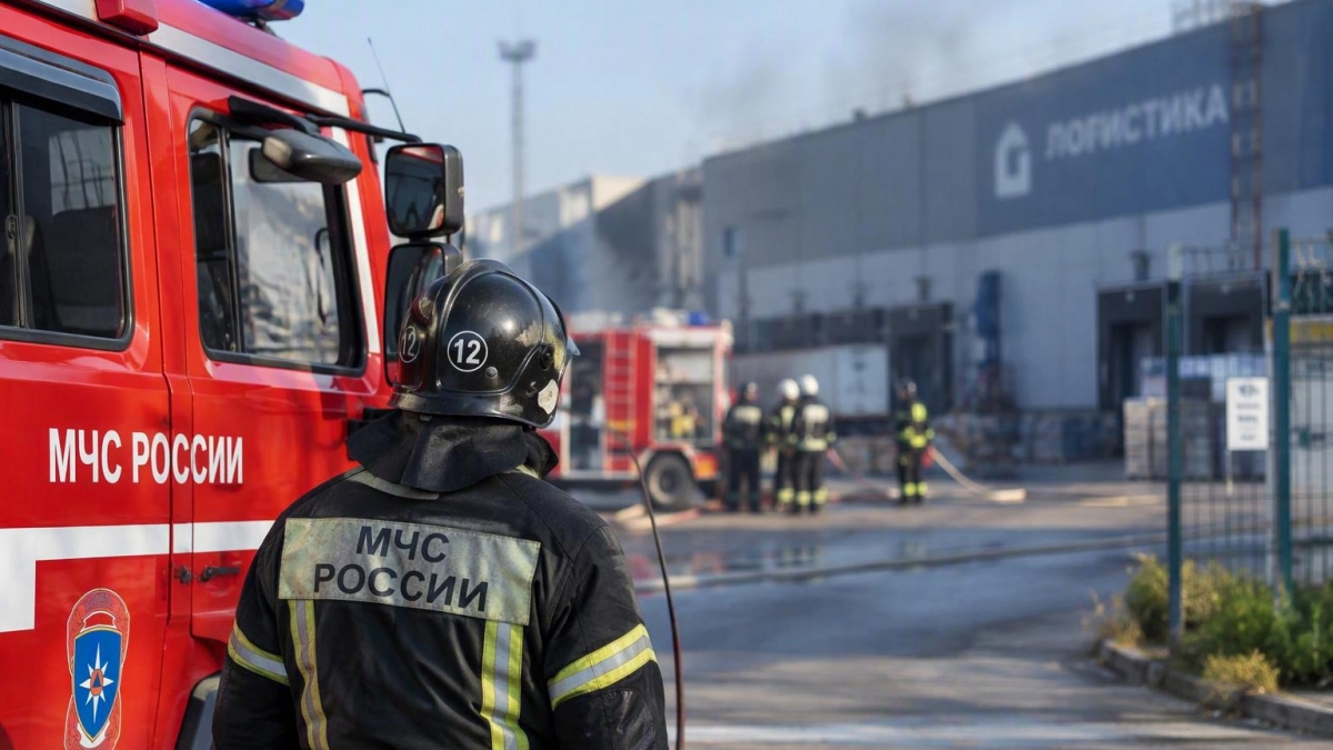 При налёте БПЛА в Саратове повреждён логистический центр и возник пожар