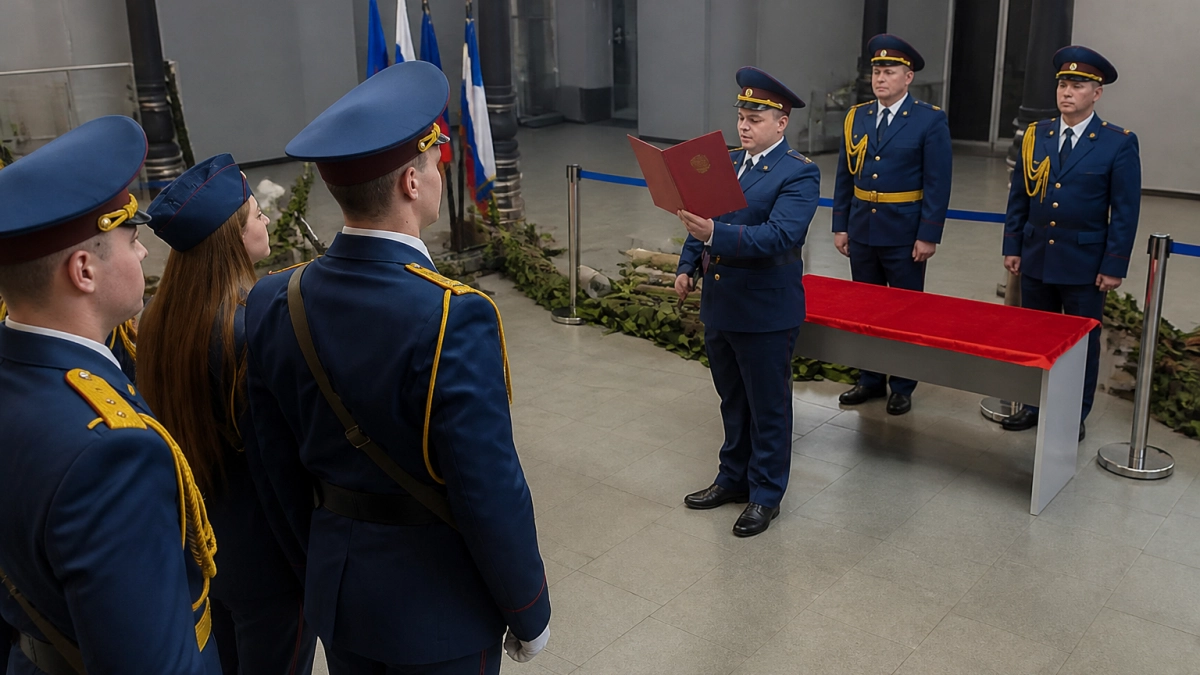 Шесть молодых конвоиров УФСИН приняли присягу в саратовском Музее СВО