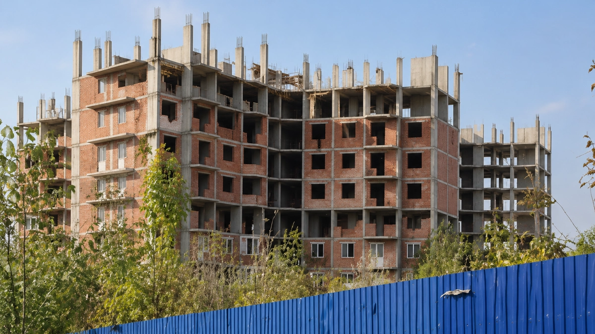 Недостроенный ЖК Победа в Саратове превратился в заброшку и мусорную точку