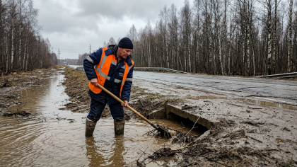 Паводок охватил 25 районов Саратовской области: дорога у Маслов-Орешина ушла под воду