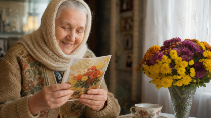 Вдове ветерана из Саратовской области к 96-летию вручили поздравление президента